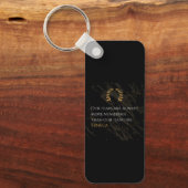 Seneca's Insight: Fears Compared to Real Dangers Schlüsselanhänger (Vorderseite)