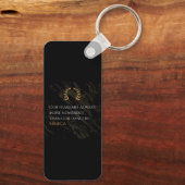 Seneca's Insight: Fears Compared to Real Dangers Schlüsselanhänger (Rückseite)