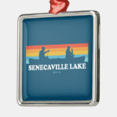 Senecaville Lake Ohio Canoe Ornament Aus Metall (Links)