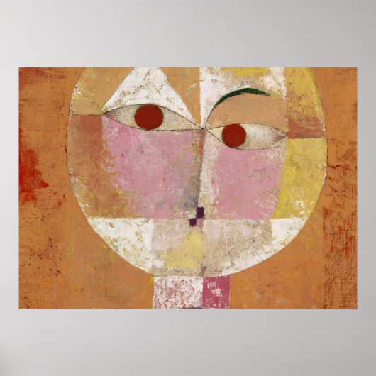 Senecio, bald zu altern von Paul Klee Poster (Vorne)