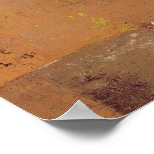 Senecio, bald zu altern von Paul Klee Poster (Ecke)