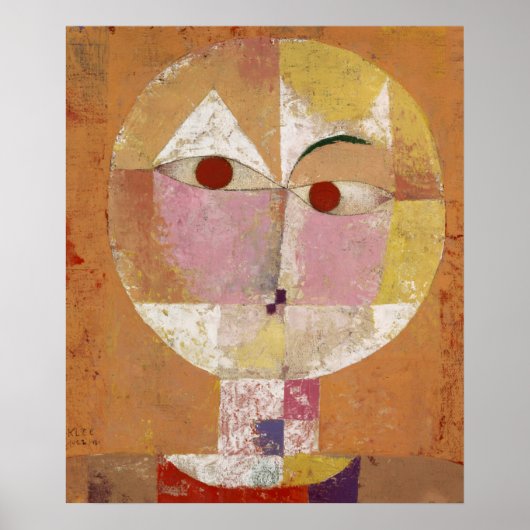 Senecio, bald zu altern von Paul Klee Poster (Vorne)