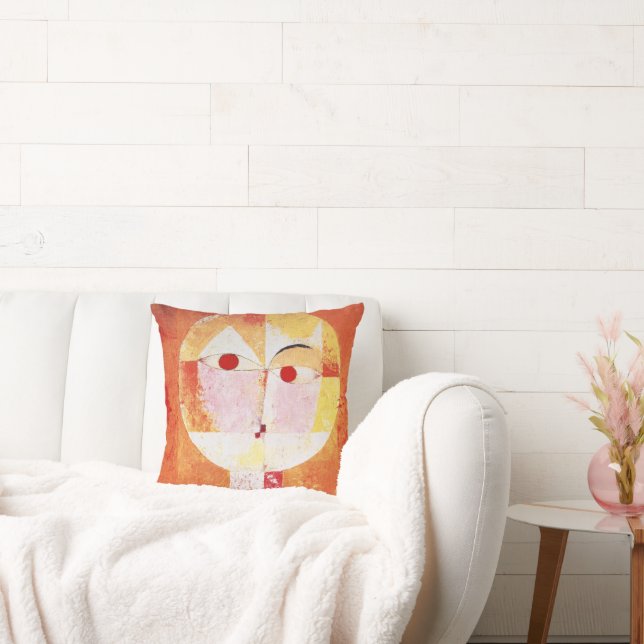 Senecio Cubist Portrait Paul Klee Kissen (Liege)