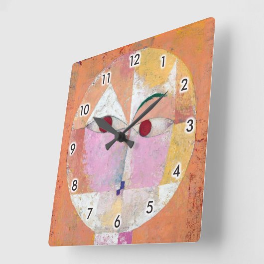 Senecio, Paul Klee Quadratische Wanduhr (Winkel)