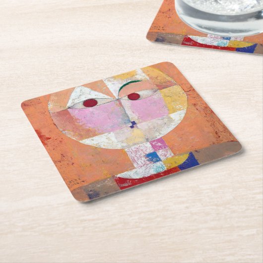 Senecio, Paul Klee Rechteckiger Pappuntersetzer (angewinkelt)