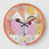 Senecio, Paul Klee Square Wall Clock Große Wanduhr (Vorderseite)