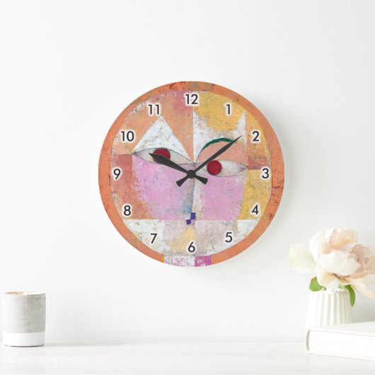 Senecio, Paul Klee Square Wall Clock Große Wanduhr (Zuhause)