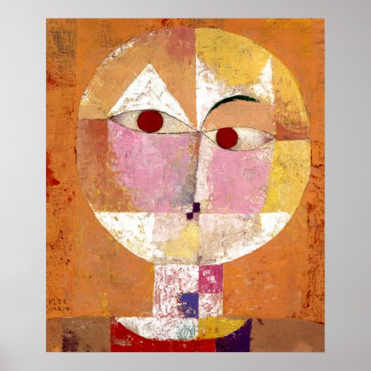 Senecio von Paul Klee Poster (Vorne)
