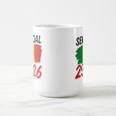 Senegal 2026 Soccer Fan Design with Star Football Kaffeetasse (Mittel)