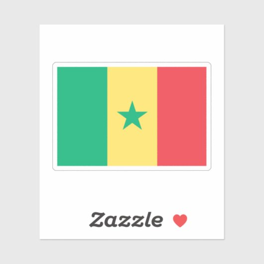 Senegal Aufkleber (Blatt)