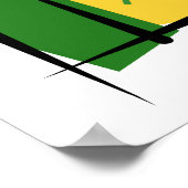 Senegal Brush Flag Poster (Ecke)