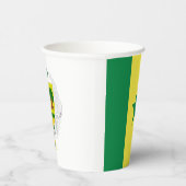 Senegal-Fahne-Wappenpapiertassen Pappbecher (Rechts)