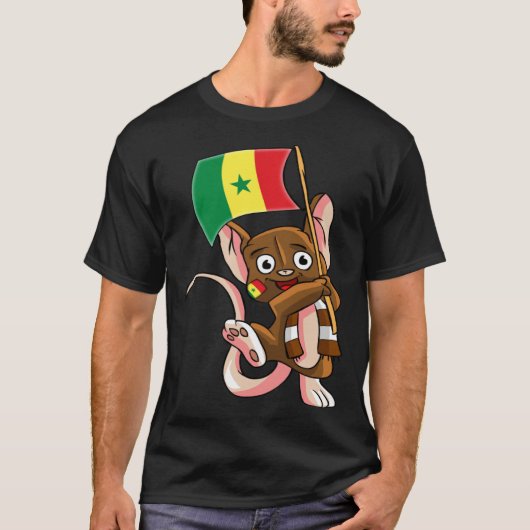 Senegal Fan Mouse T-Shirt (Vorderseite)