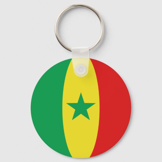 Senegal Fisheye Flag Schlüsselanhänger (Vorderseite)