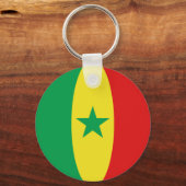 Senegal Fisheye Flag Schlüsselanhänger (Vorderseite)