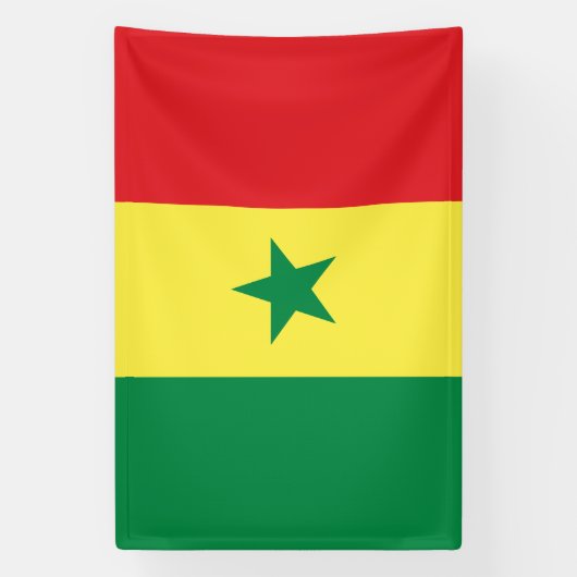 Senegal Flag Banner (Vertikal)