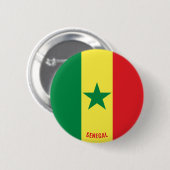 Senegal Flag Charming Patriotic Button (Vorne & Hinten)