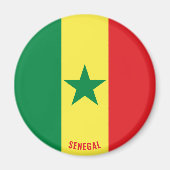 Senegal Flag Charming Patriotic Magnet (Vorne)