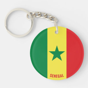 Senegal Flag Charming Patriotic Schlüsselanhänger