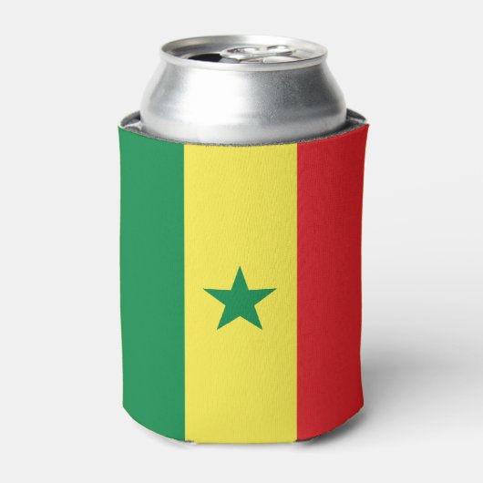 Senegal Flag Dosenkühler (Kanne Vorderseite)