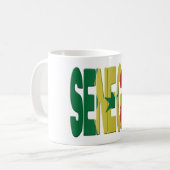 Senegal flag kaffeetasse (Vorderseite Links)