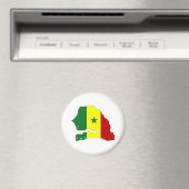 Senegal Flag Karte Magnet (In Situ (Geschirrspüler))