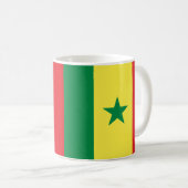 Senegal Flag Keramik Kaffee Tasse (VorderseiteRechts)