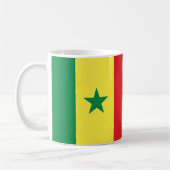 Senegal Flag Keramik Kaffee Tasse (Links)