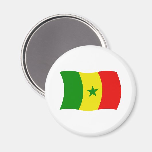 Senegal Flag Magnet (Vorderseite/Rückseite)