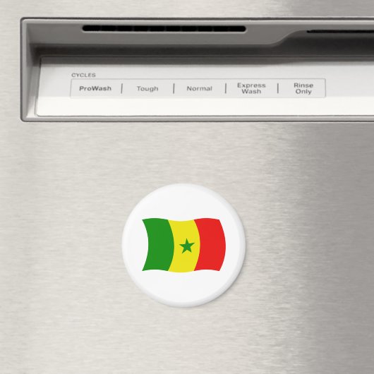 Senegal Flag Magnet (In Situ (Geschirrspüler))