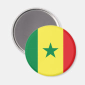 Senegal Flag Magnet (Vorderseite/Rückseite)