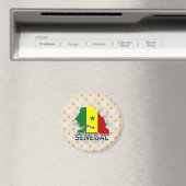 Senegal Flag Map 2.0 Magnet (In Situ (Geschirrspüler))