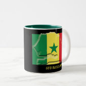 SENEGAL FLAG MAP Scripture Customized BLACK Zweifarbige Tasse (VorderseiteRechts)