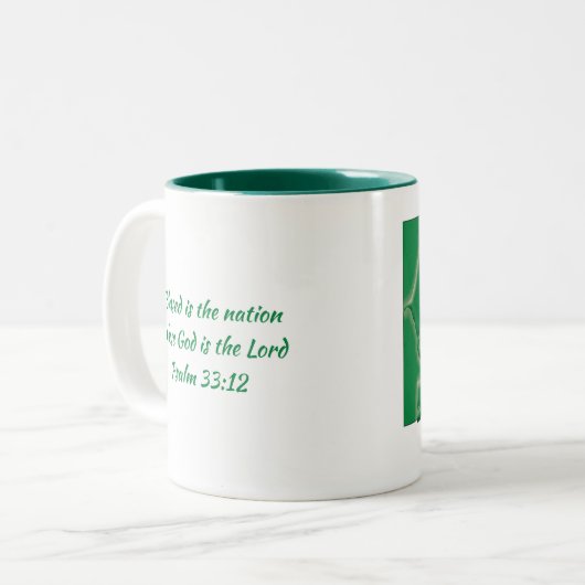 SENEGAL FLAG MAP-Skript individuell Zweifarbige Tasse (Vorderseite Links)