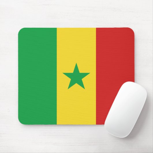 Senegal Flag Mousepad (Mit Mouse)