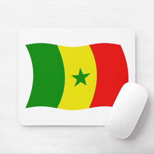 Senegal Flag Mousepad (Mit Mouse)