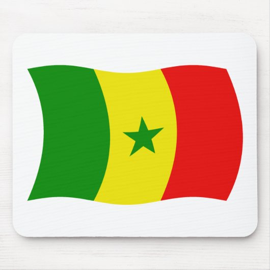 Senegal Flag Mousepad (Vorne)