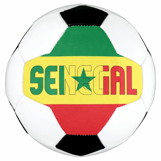 Senegal Flag Patriotic Fußball (Vorderseite)