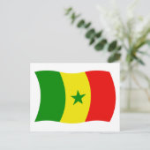 Senegal Flag Postcard Postkarte (Stehend Vorderseite)