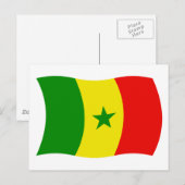 Senegal Flag Postcard Postkarte (Vorne/Hinten)