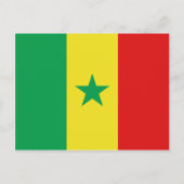 Senegal Flag Postcard Postkarte (Vorderseite)
