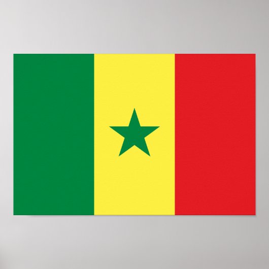 Senegal Flag Poster (Vorne)