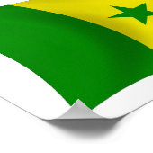 Senegal Flag Poster Print (Ecke)