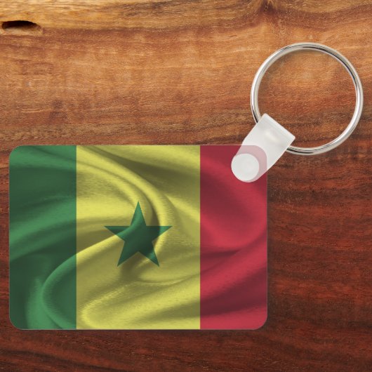 Senegal Flag Schlüsselanhänger (Vorderseite)