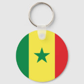 Senegal Flag Schlüsselanhänger (Vorderseite)
