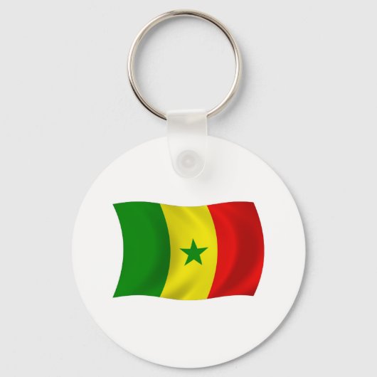 Senegal Flag Schlüsselanhänger (Vorderseite)