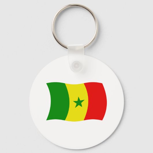 Senegal Flag Schlüsselanhänger (Vorderseite)