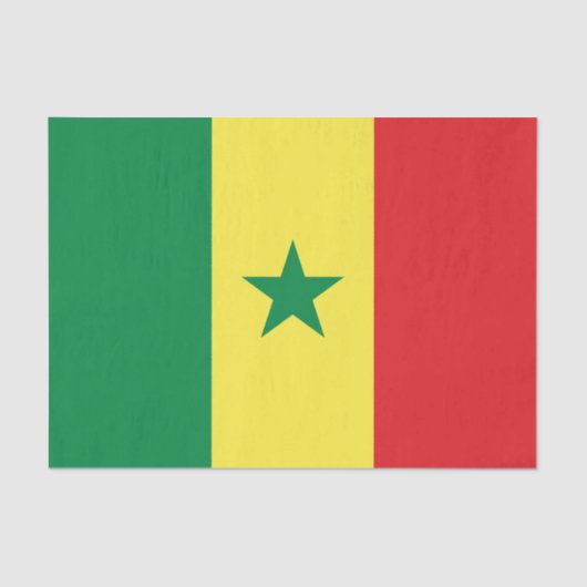 Senegal Flag Seidenpapier (Vorderseite)