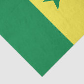 Senegal Flag Seidenpapier (Ausschnitt)