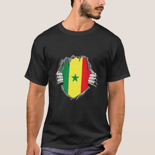 Senegal Flag T-Shirt (Vorderseite)